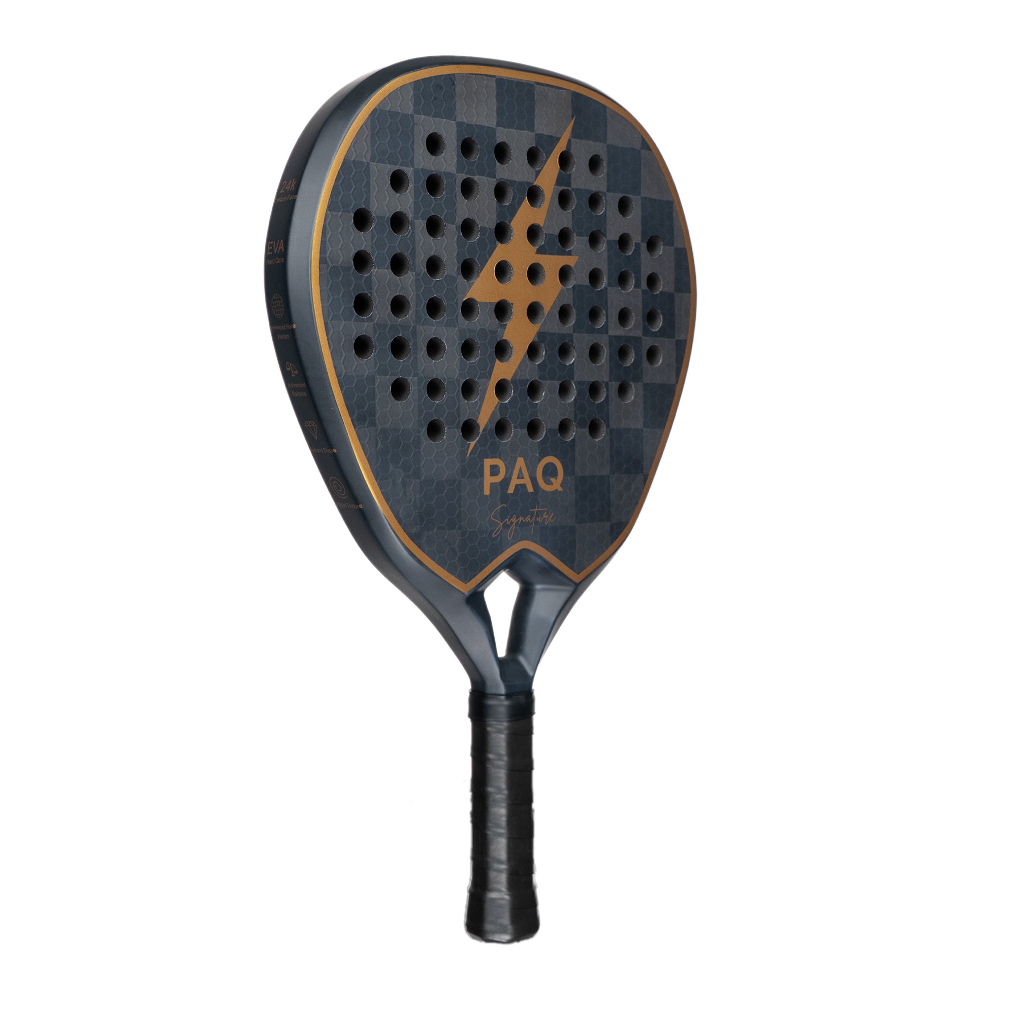 PAQ Signature 24K Padelracket - Het Ultieme Wapen Voor Professionals