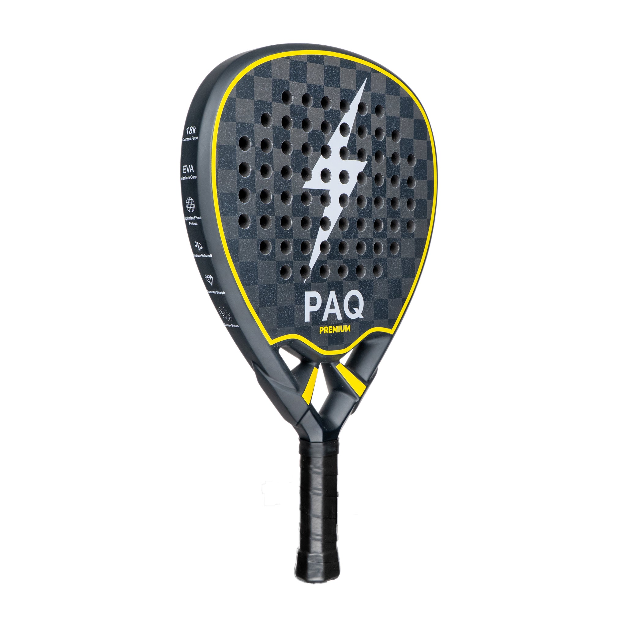PAQ Premium 18K Padelracket – Voor Gevorderde Allround Spelers